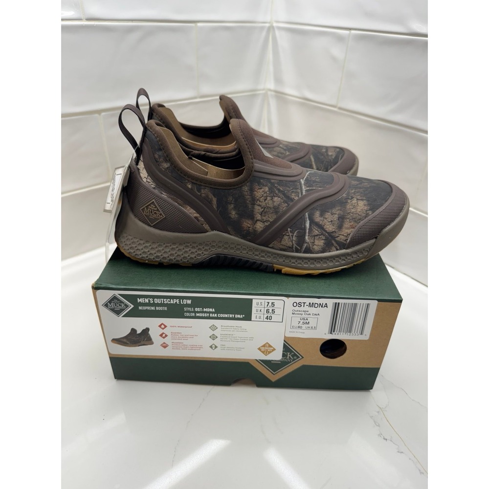 MUCK MEN'S MOSSY OAK COUNTRY DNA® OUTSCAPE SLIP ON men's 7.5 - Picture 1 of 5